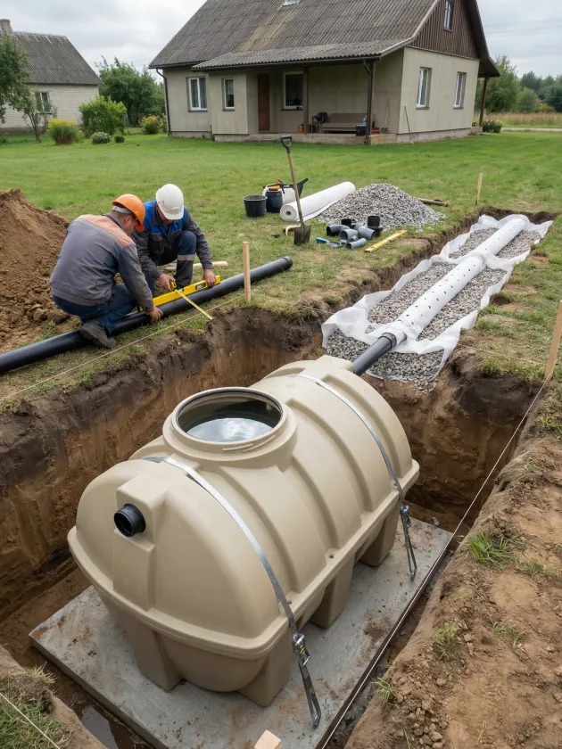 Септик без откачки: как правильно смонтировать систему локальной канализации